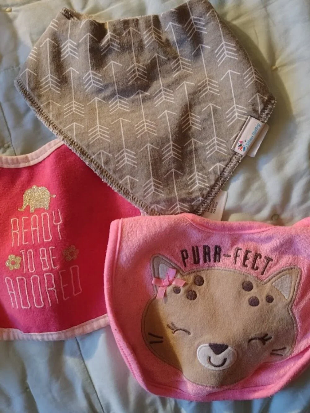 Infant Baby Set of 3 Bibs by Carter's & Dino Baby (One Size)